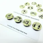 Tanner Glass Vintage Sheet Music Magnets - Set of 4