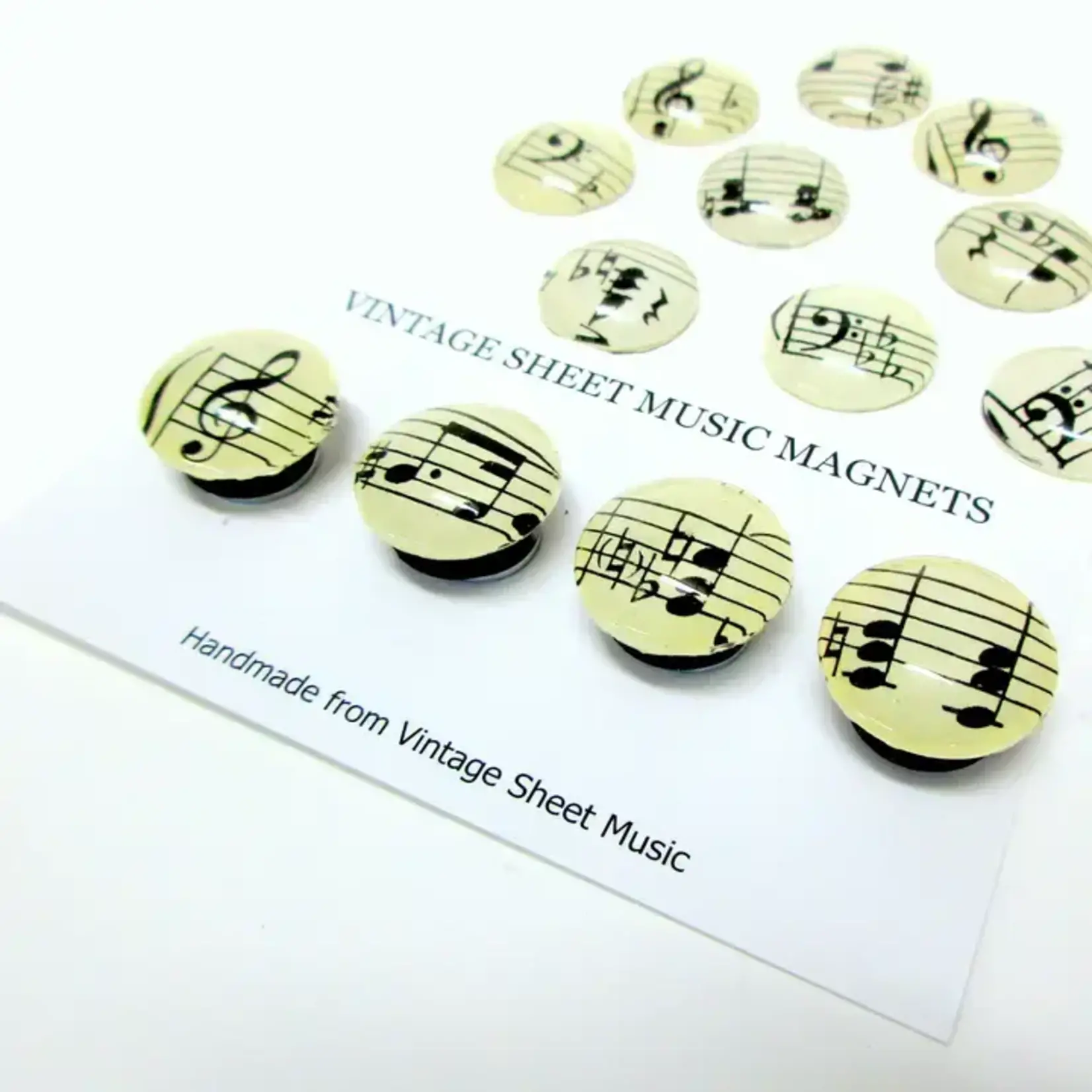 Tanner Glass Vintage Sheet Music Magnets - Set of 4