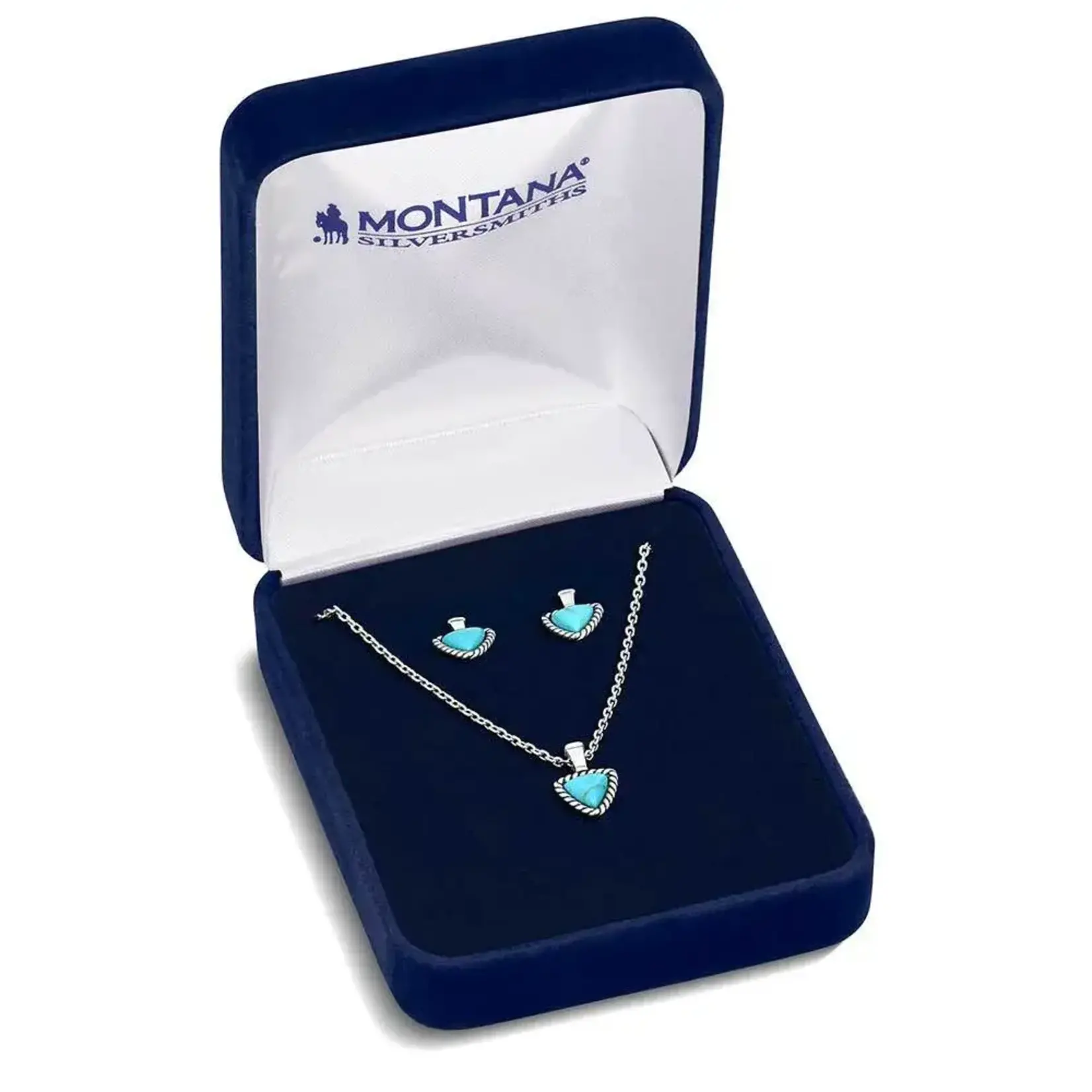 Montana Silversmiths Braided Journey Turquoise Jewelry Set