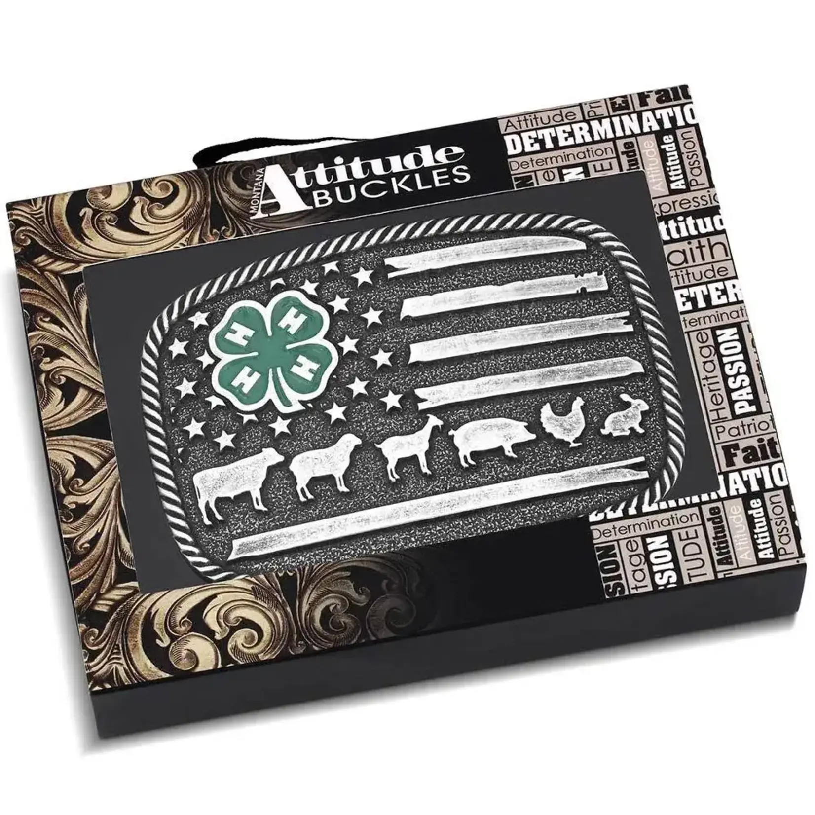 Montana Silversmiths 4-H Livestock Buckle