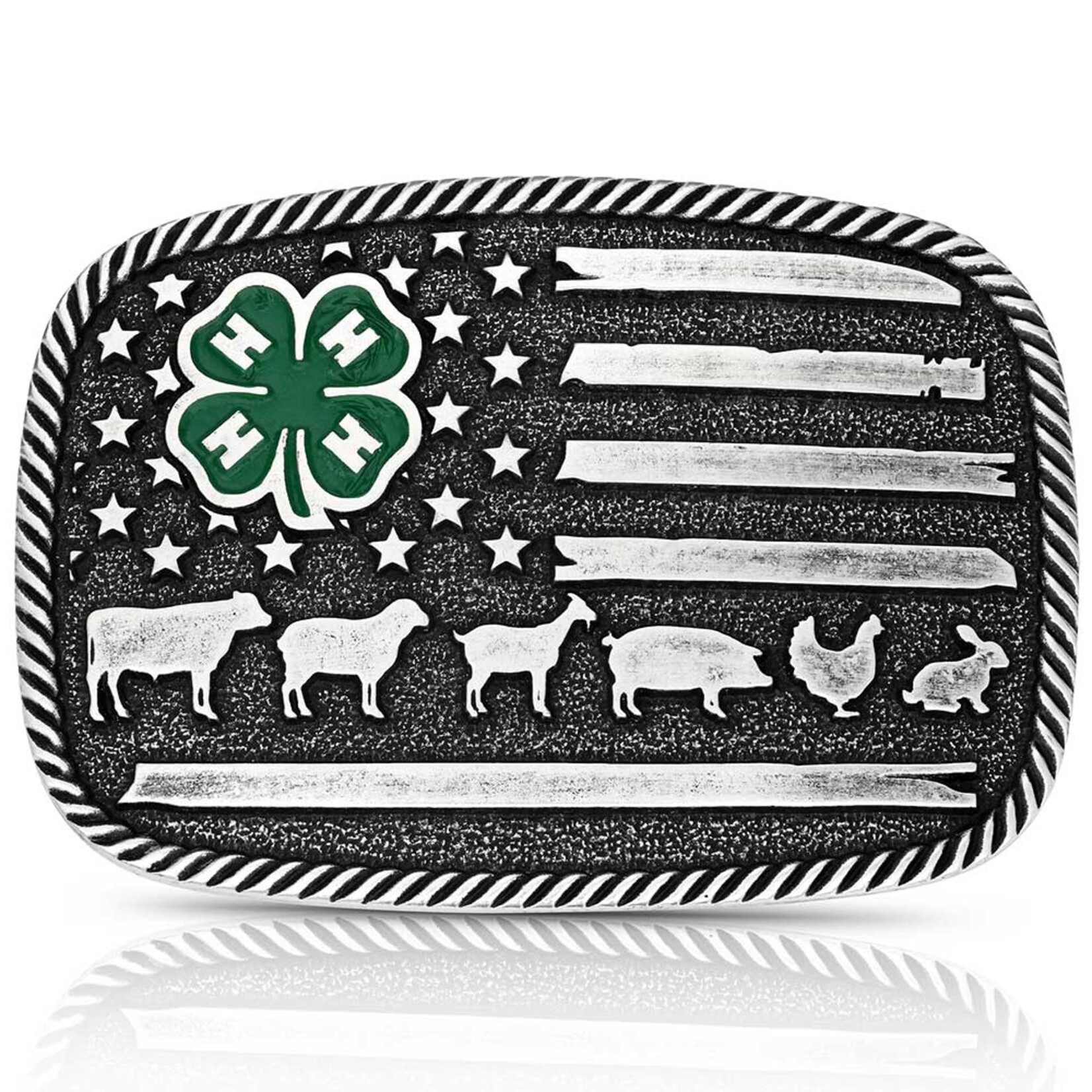 Montana Silversmiths 4-H Livestock Buckle