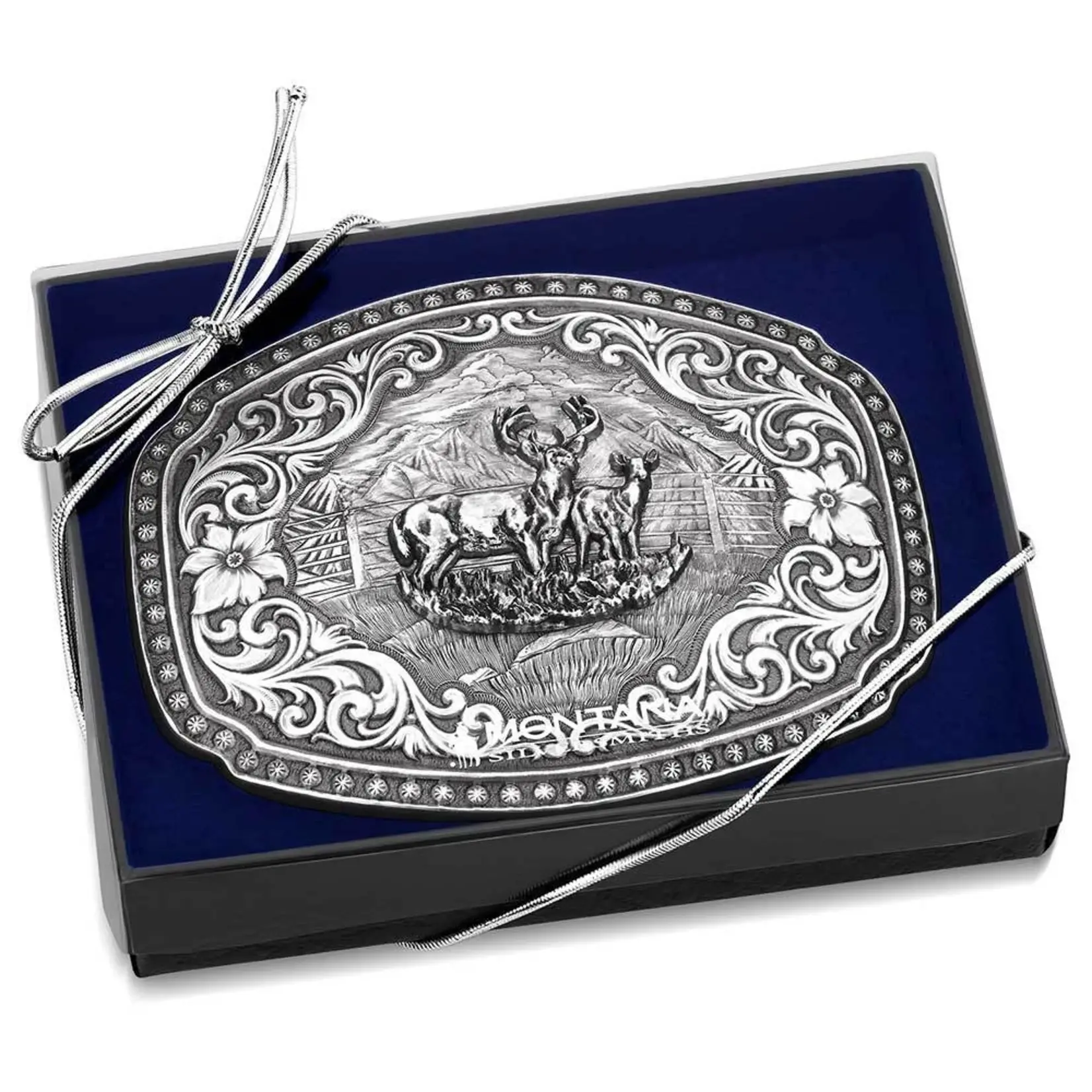 Montana Silversmiths Nature's Valor Buckle with Buck and Doe