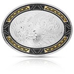 Montana Silversmiths Southwest Edge Longhorn Skull Buckle