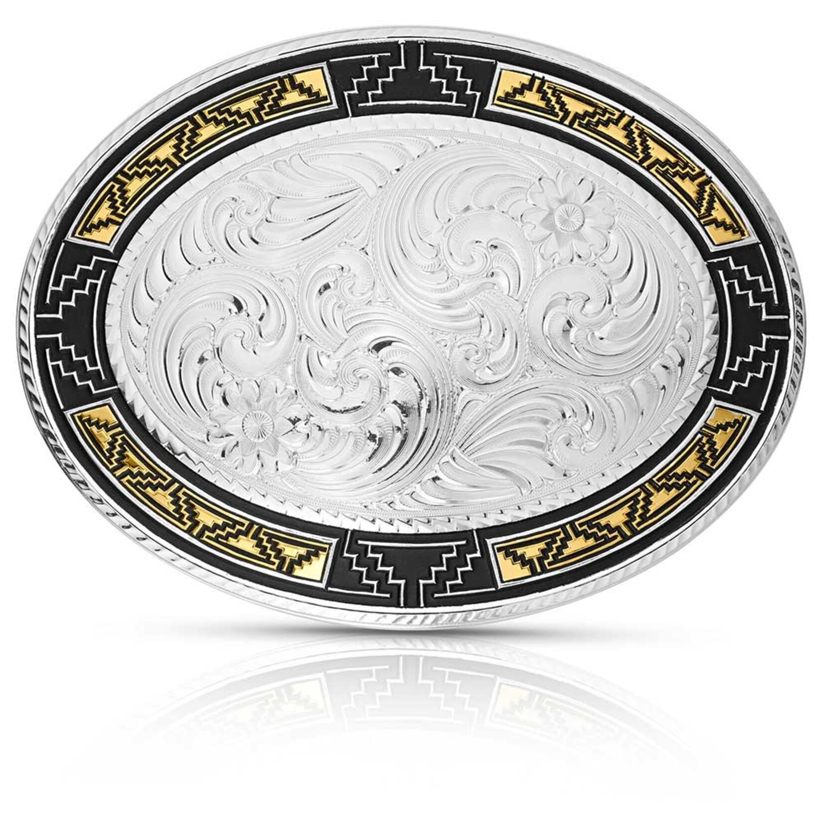 Montana Silversmiths Southwest Edge Longhorn Skull Buckle