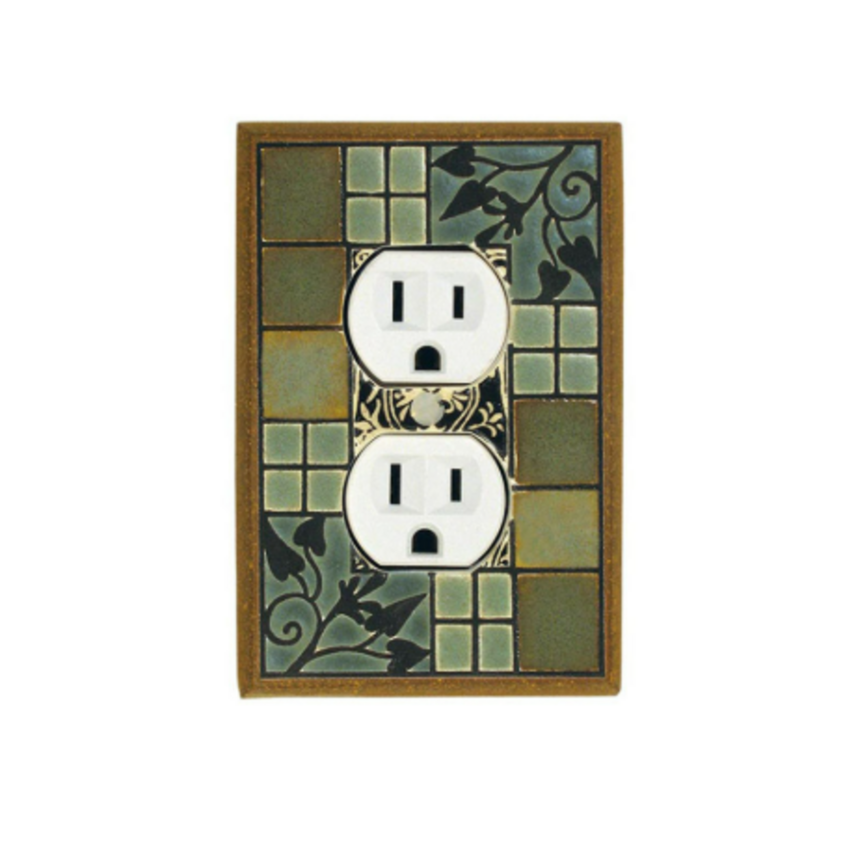 All Fired Up! Ltd. Arts & Crafts -  Single Outlet Cover