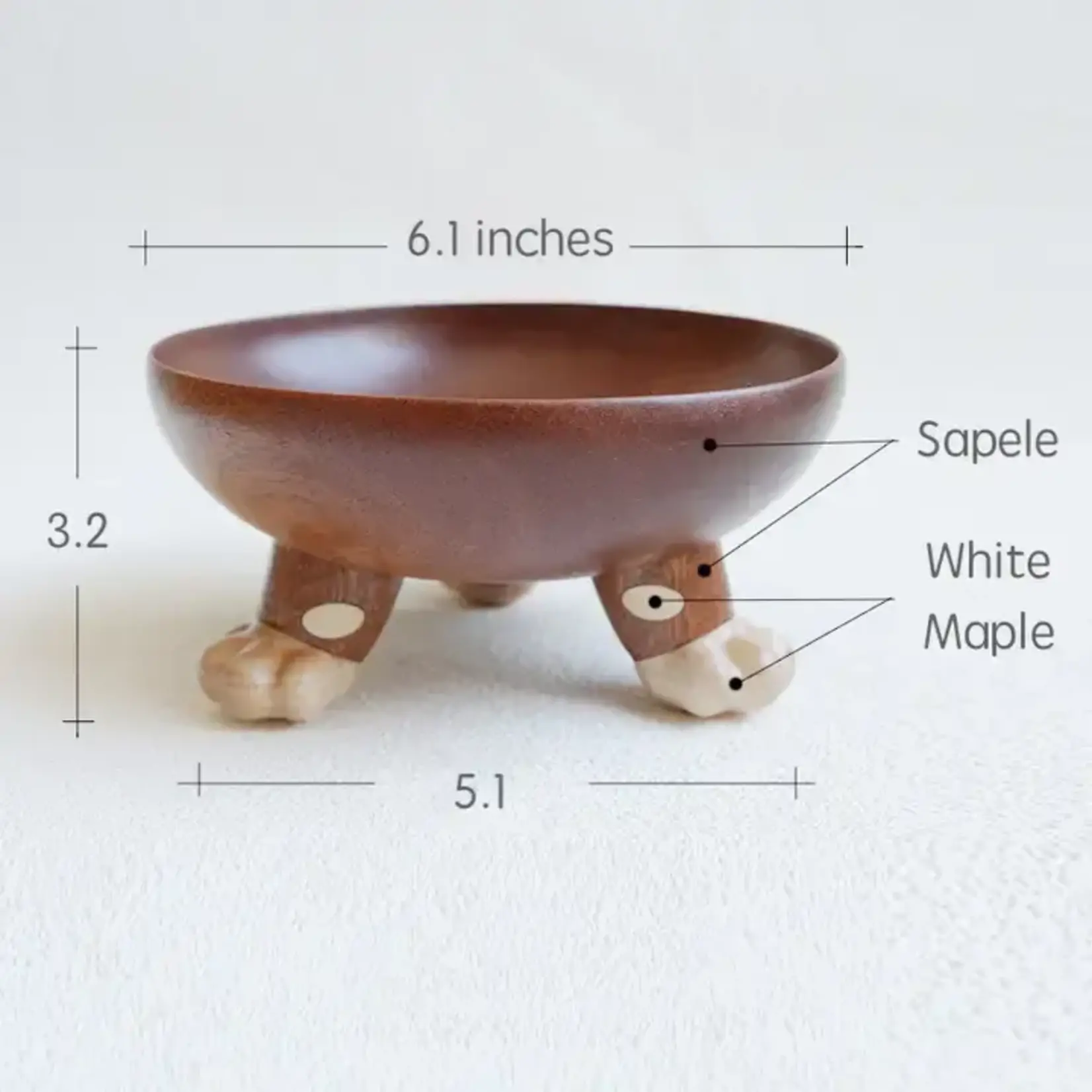 Senser Woodcraft Three Paws Wooden Tray