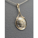 Modern Heirloom® Scrolling Flare Medallion, 18KY and Sterling