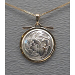 Modern Heirloom® Temple Flower Medallion, 14KY & Sterling