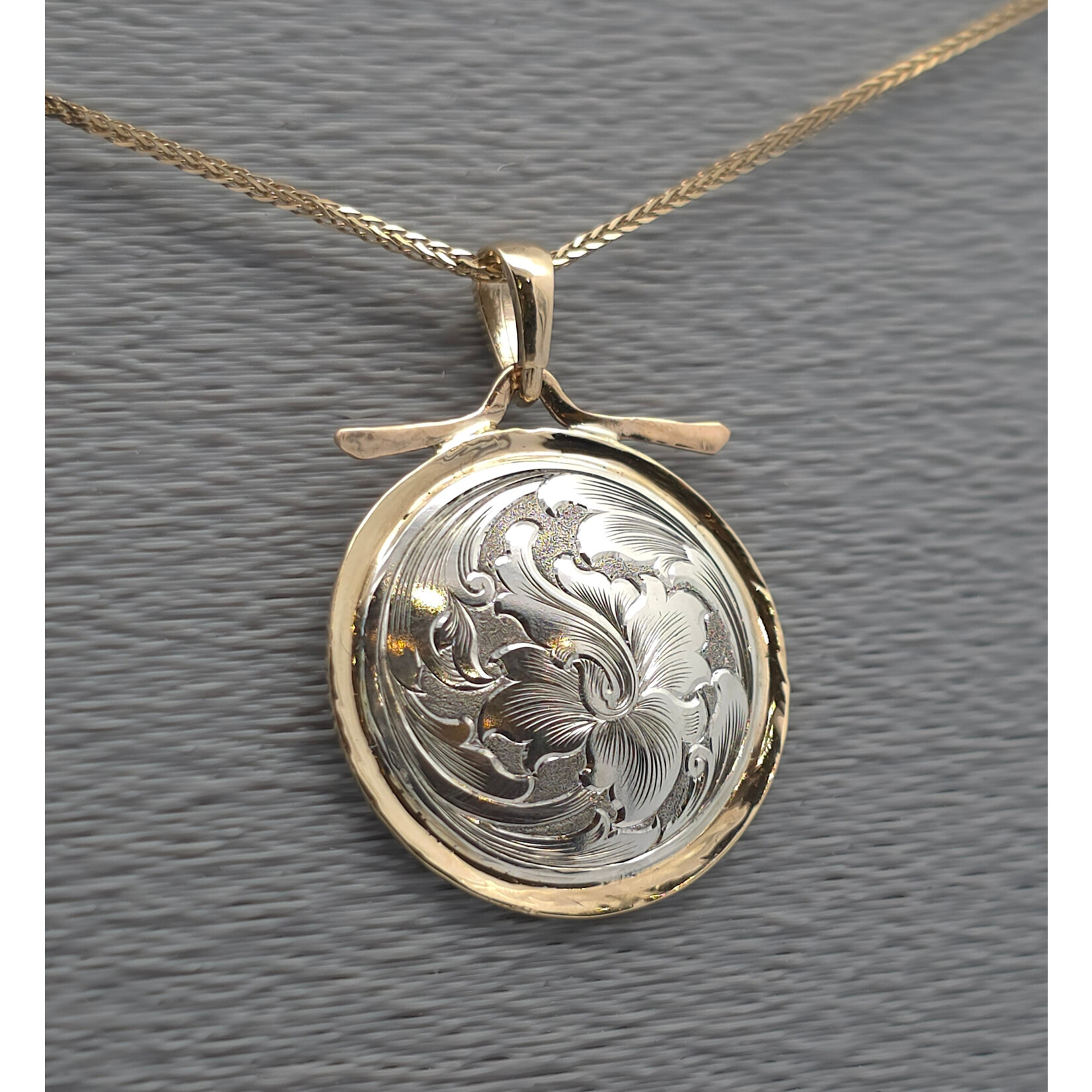 Modern Heirloom® Temple Flower Medallion, 14KY & Sterling