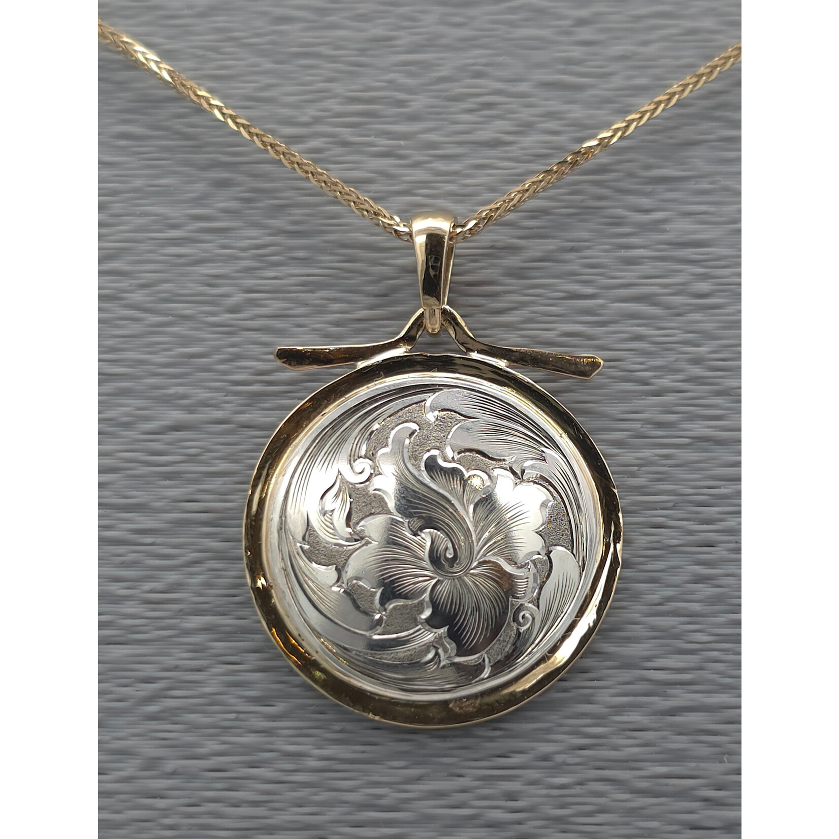 Modern Heirloom® Temple Flower Medallion, 14KY & Sterling