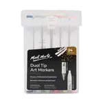 Mont Marte USA, Inc Dual Tip Art Markers in Case Premium 24pc