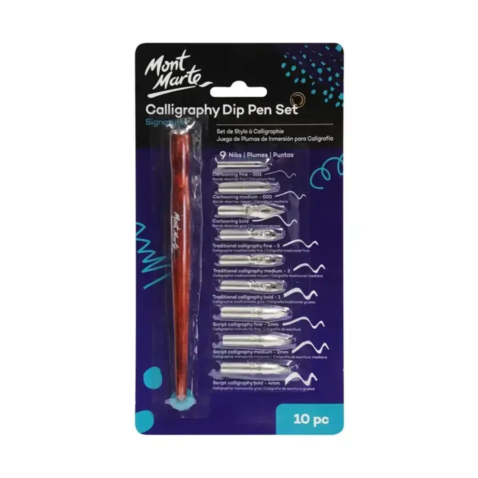 Mont Marte USA, Inc Calligraphy Dip Pen Set Signature 10pc