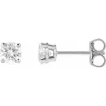14KW 4mm 1/2 CTW Lab-Grown Diamond Earrings