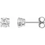 14KW 3/4 CTW Lab-Grown Diamond Earrings