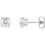 14KW 1 1/2 CTW Lab-Grown Diamond Earrings