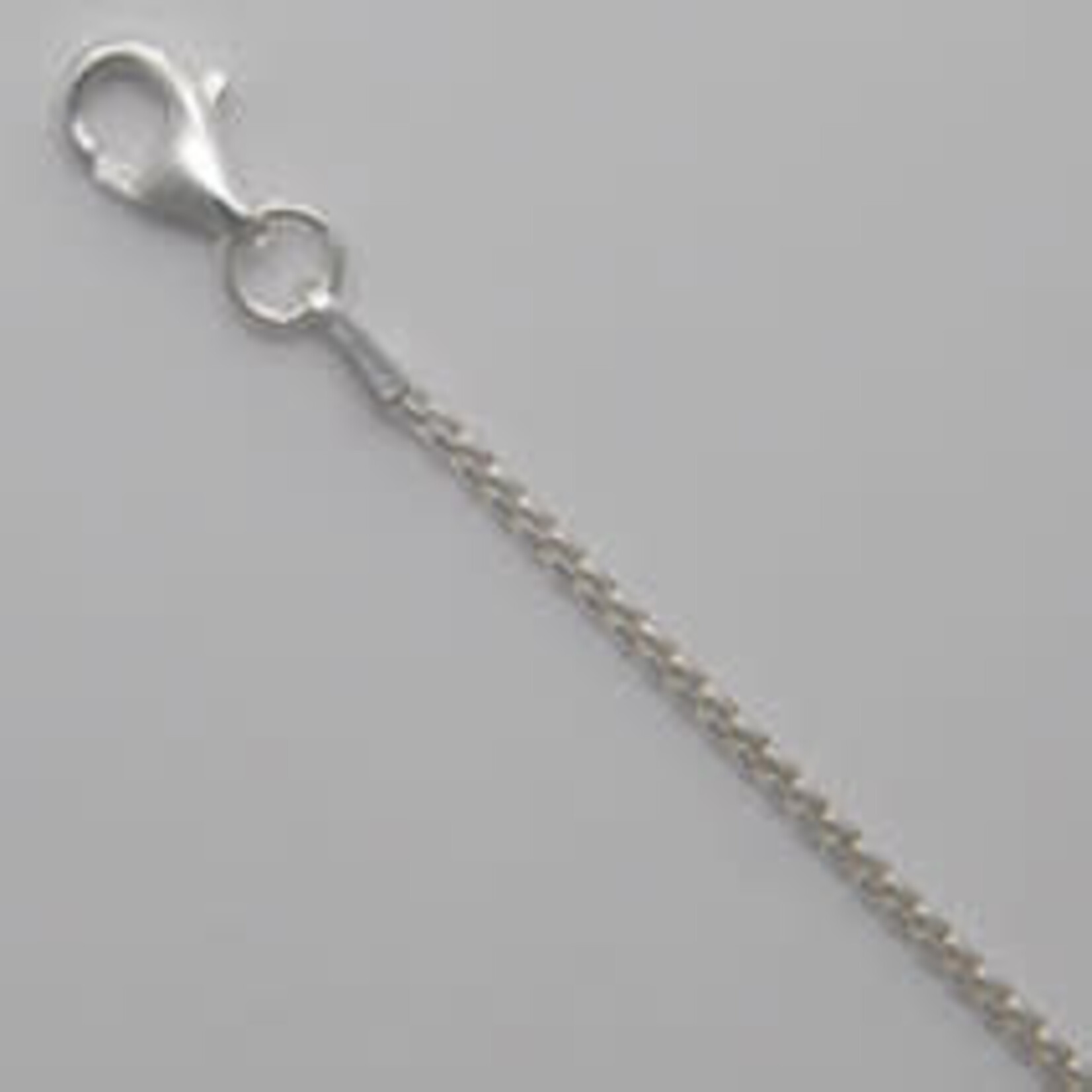 Rounded Box Chain, 1.5mm, 18", Sterling