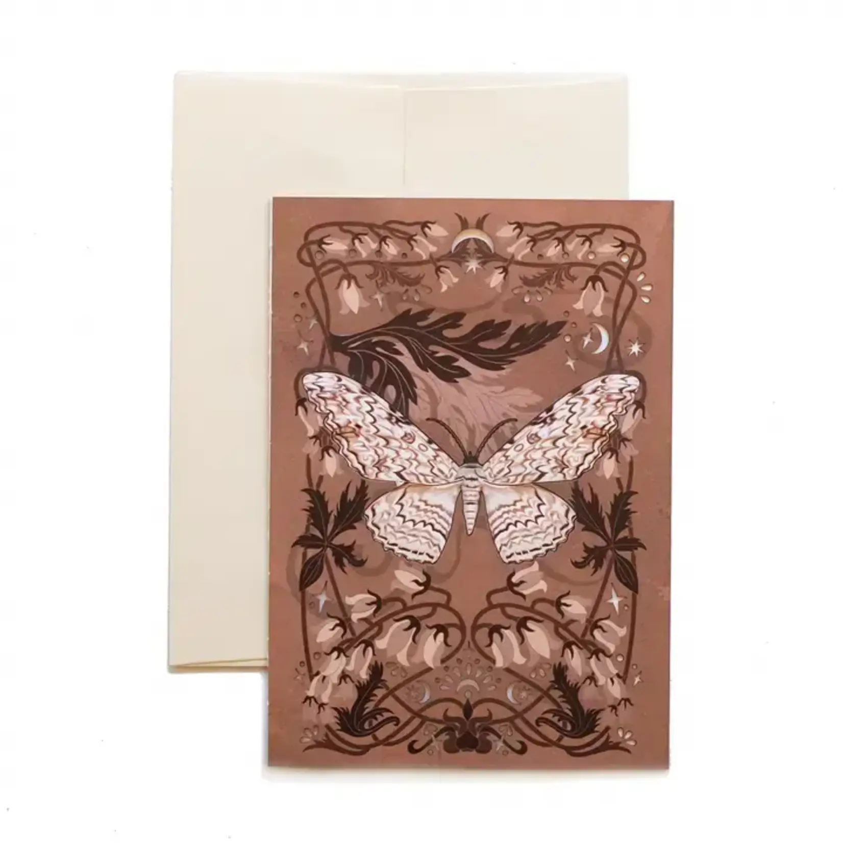 Moth and Myth White Witch Moth Greeting Card