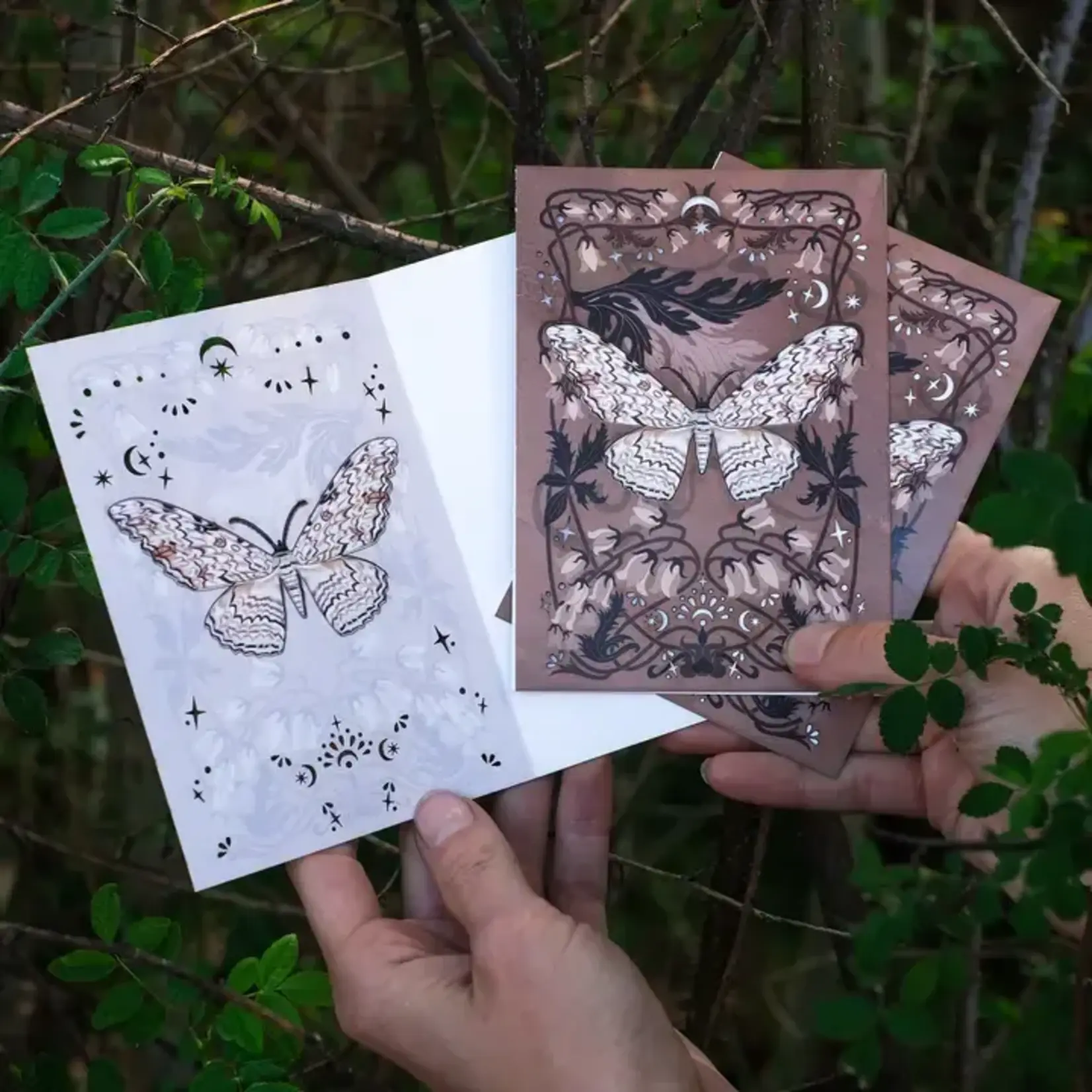 Moth and Myth White Witch Moth Greeting Card