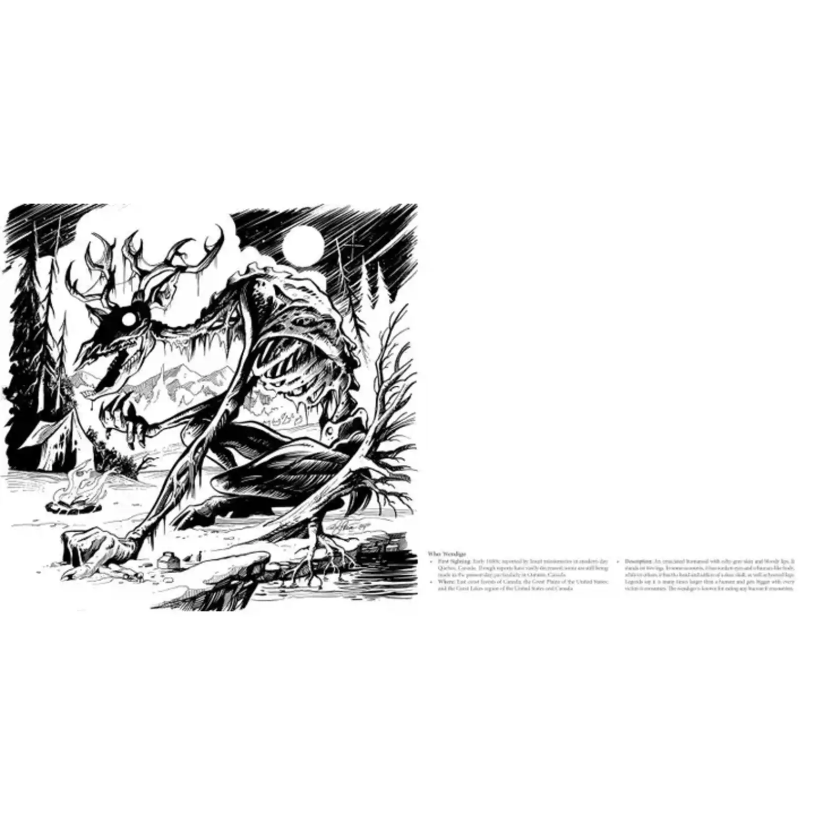 Simon & Schuster Cryptid Creatures Coloring Book
