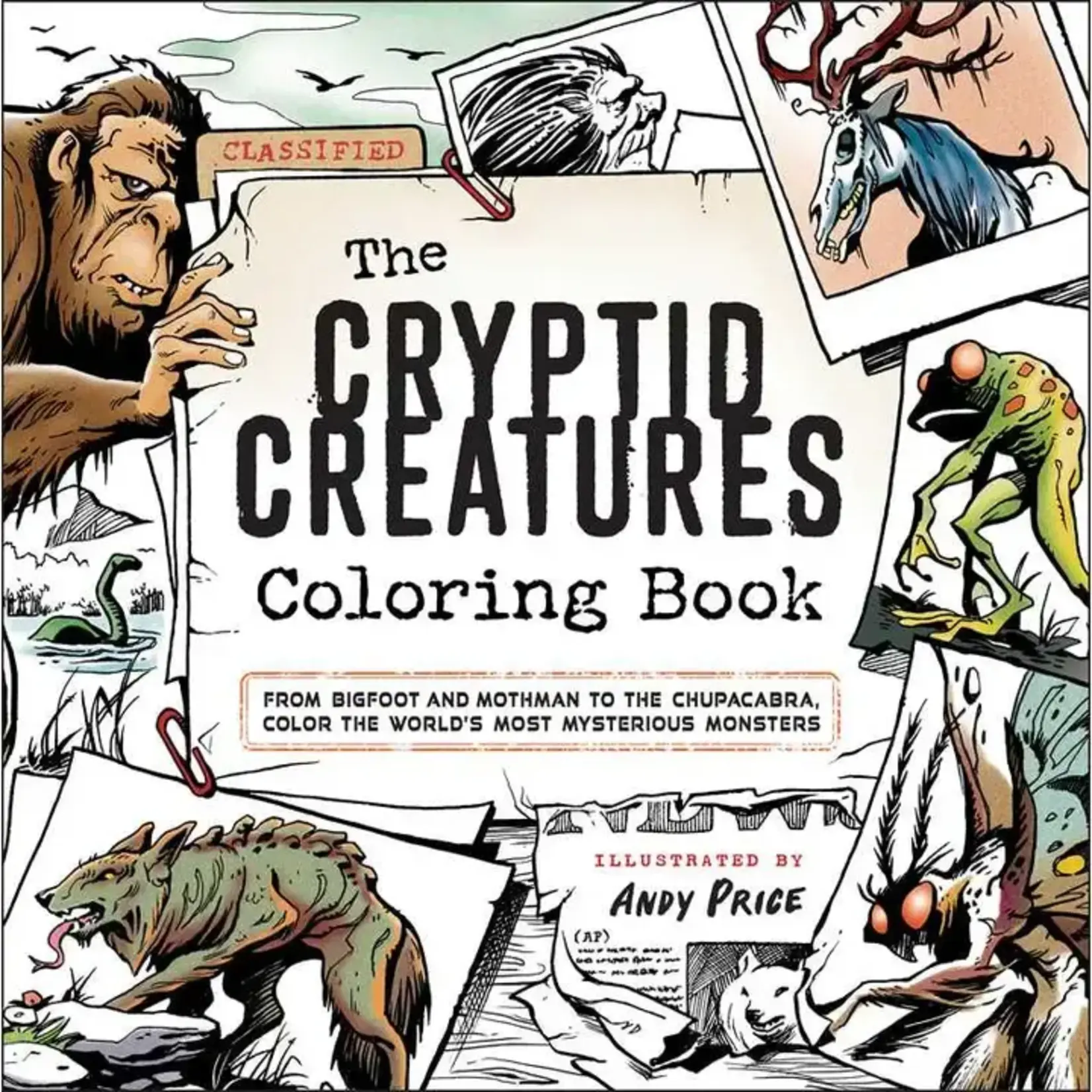 Simon & Schuster Cryptid Creatures Coloring Book