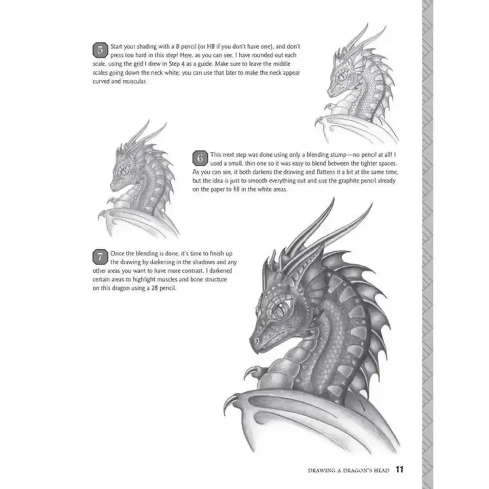 Simon & Schuster Drawing Dragons by Sandra Staple