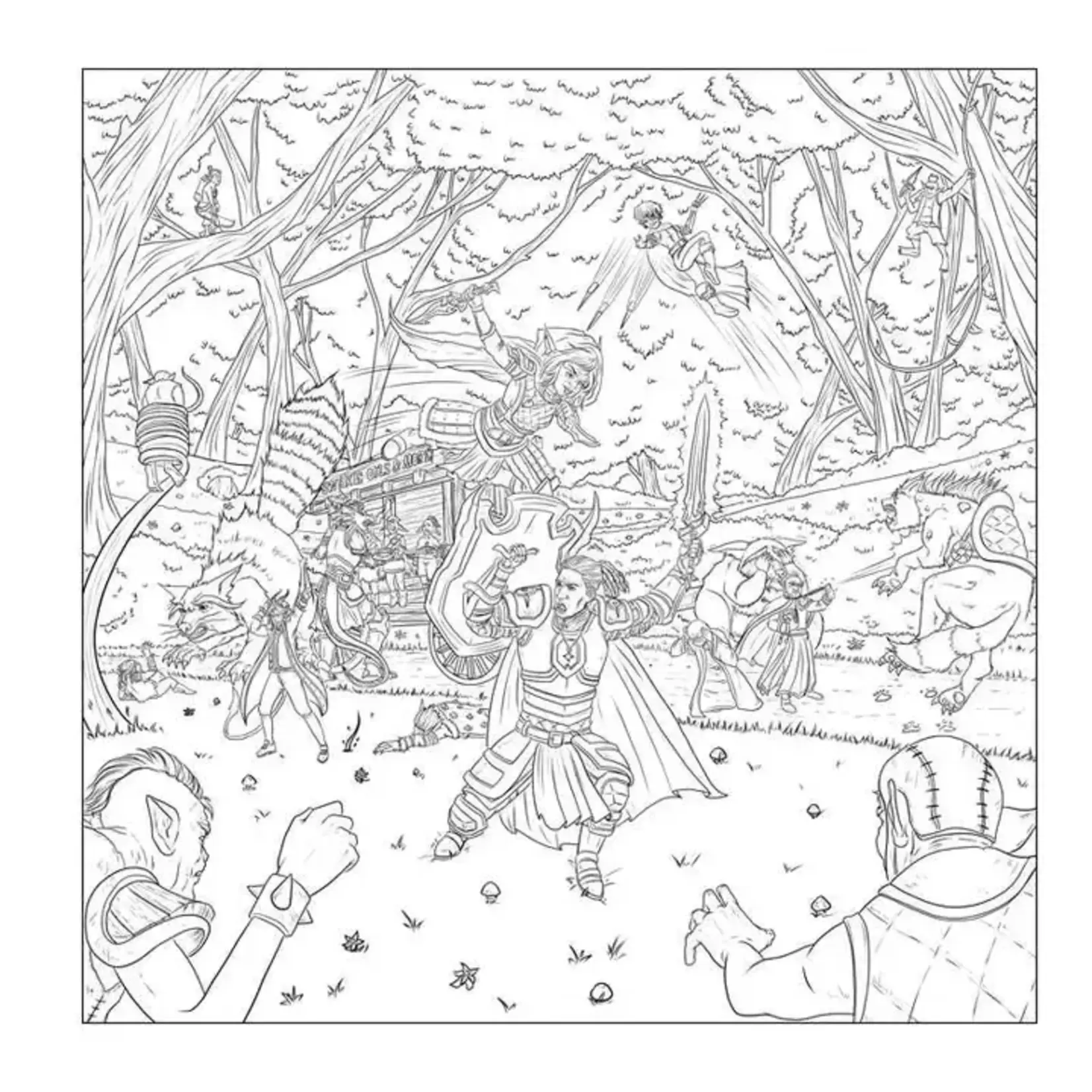 Simon & Schuster Düngeonmeister Goblin Quest Coloring Book by Jef Aldrich