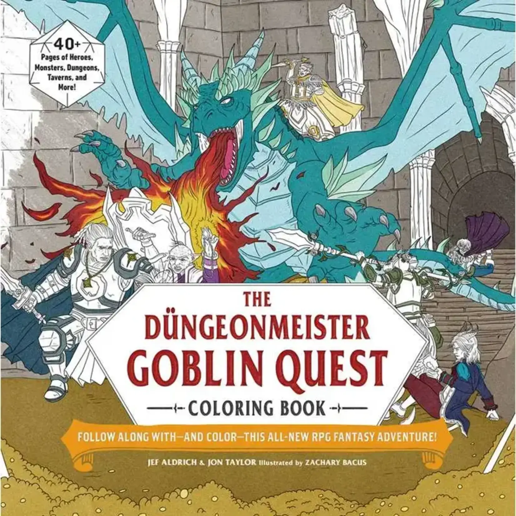 Simon & Schuster Düngeonmeister Goblin Quest Coloring Book by Jef Aldrich