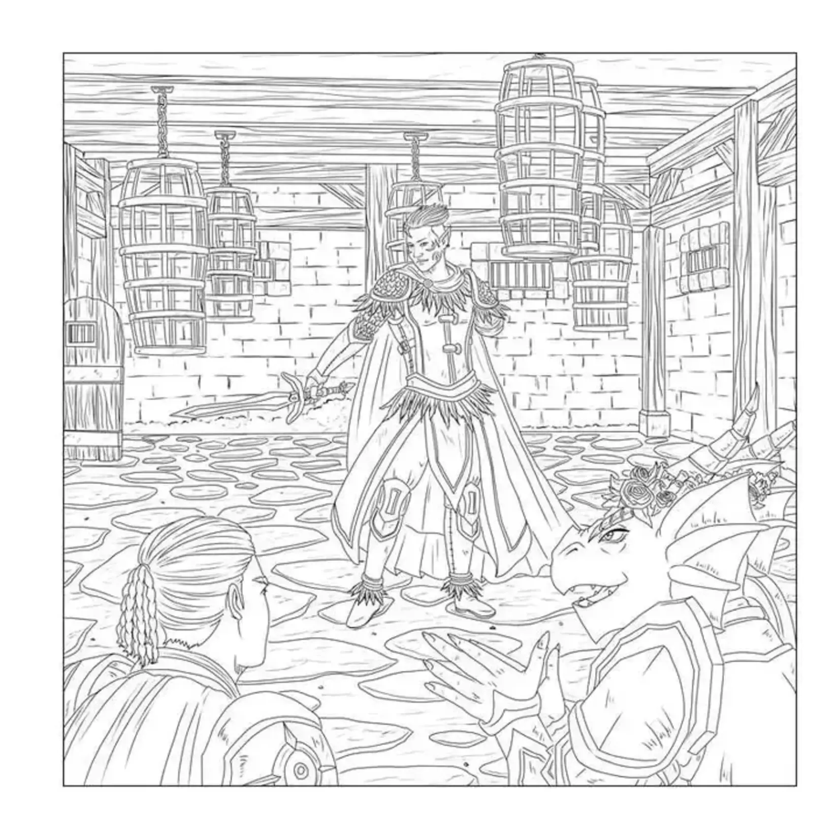 Simon & Schuster Düngeonmeister Goblin Quest Coloring Book by Jef Aldrich