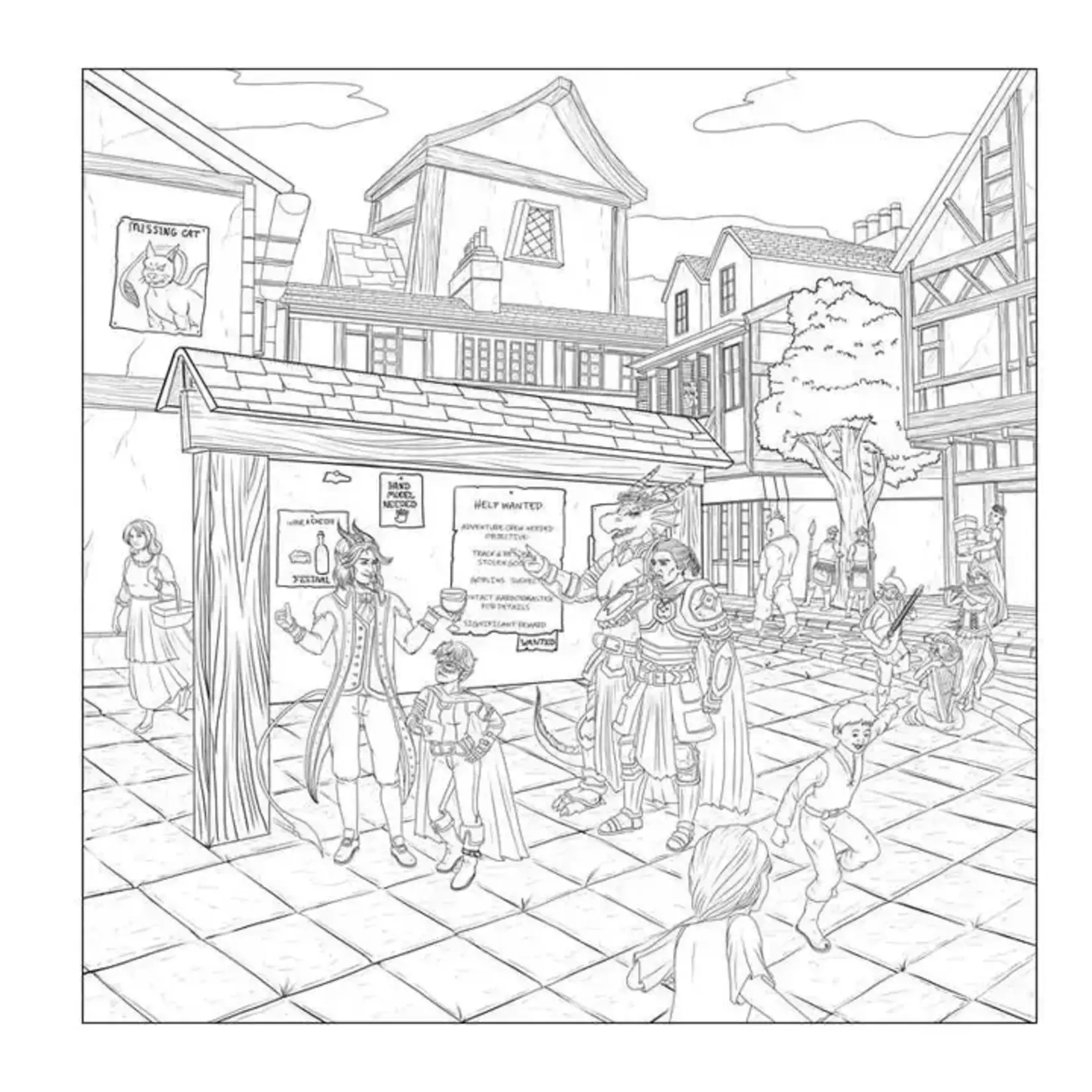 Simon & Schuster Düngeonmeister Goblin Quest Coloring Book by Jef Aldrich