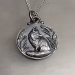Carrie Nunes Jewelry Fluffy Fox in the Ferns Pendant