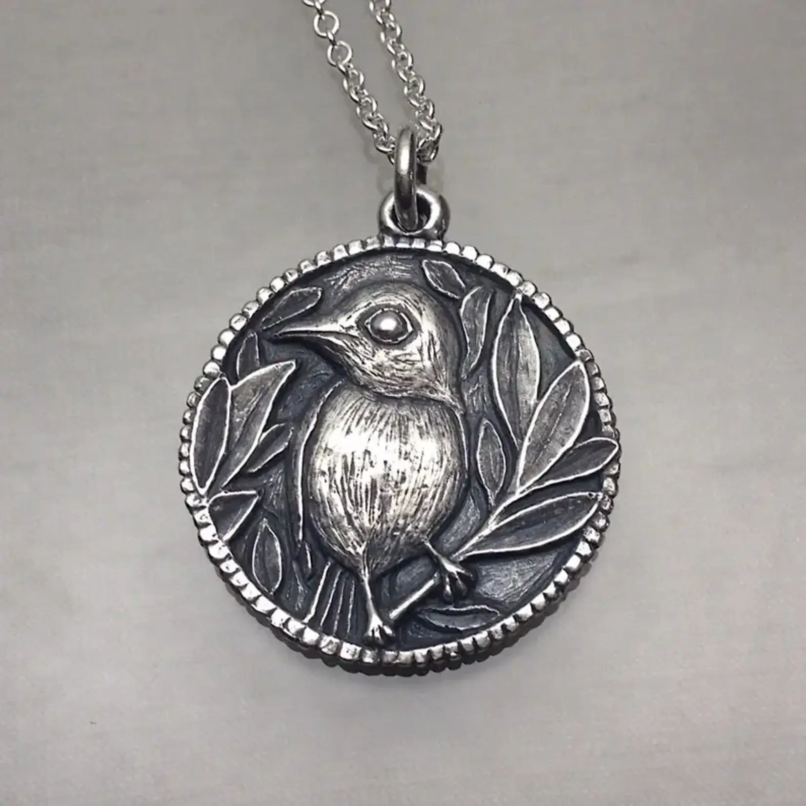 Carrie Nunes Jewelry Little Bird Perched Pendant