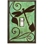 All Fired Up! Ltd. Dragonfly Silhouette - Single Switch Cover