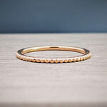 Modern Heirloom® Milgrain, Flat, 18KY, 1mm Band, sz 7