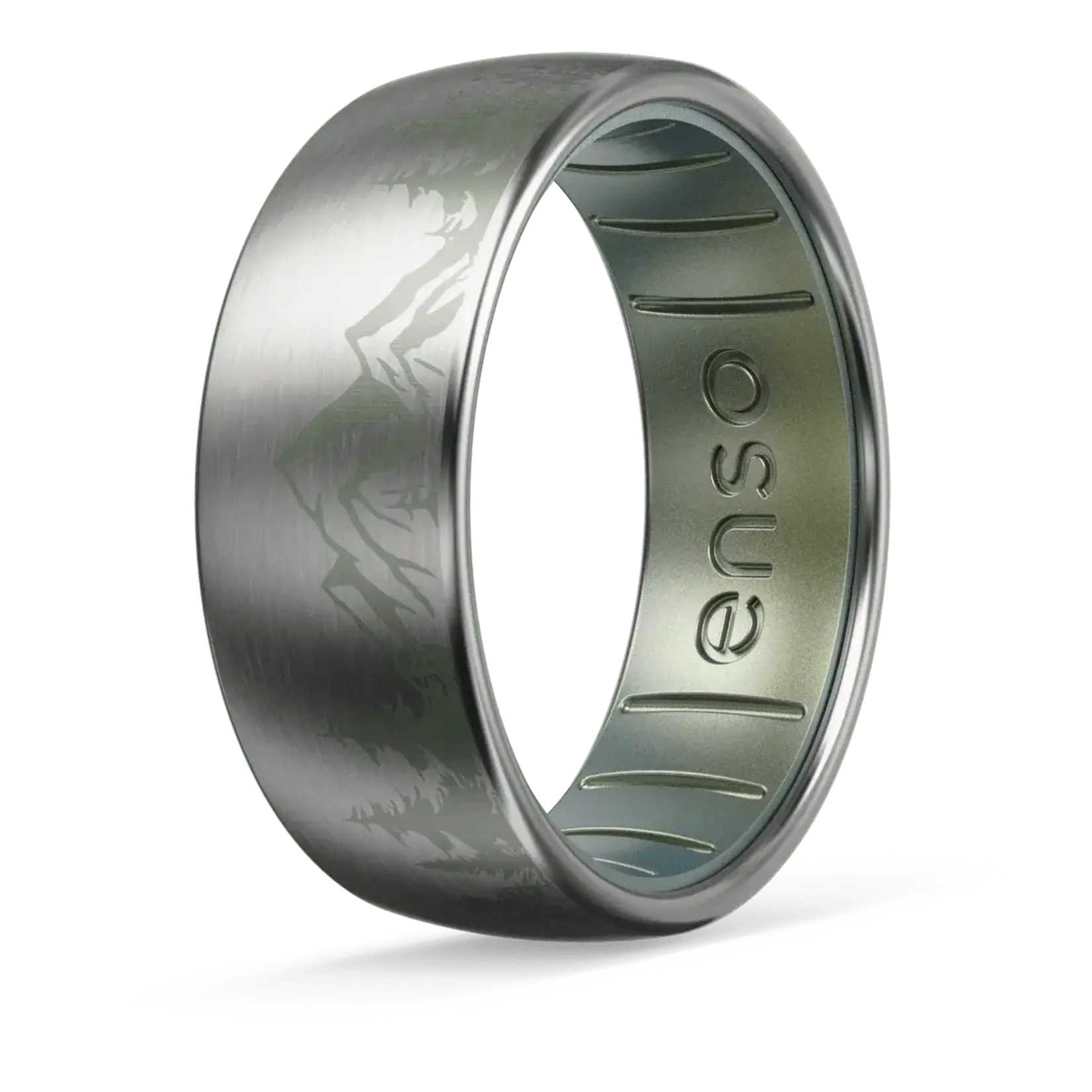 Enso Rings Hybrid Ring - Peak - Titanium/Volcanic Ash
