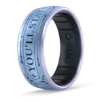Enso Rings Harry Potter Silicone Ring - You'll Stay With Me - Moonstone/Black Pearl