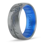 Enso Rings Harry Potter Silicone Ring - Always Patronus - Silver/Blue Topaz