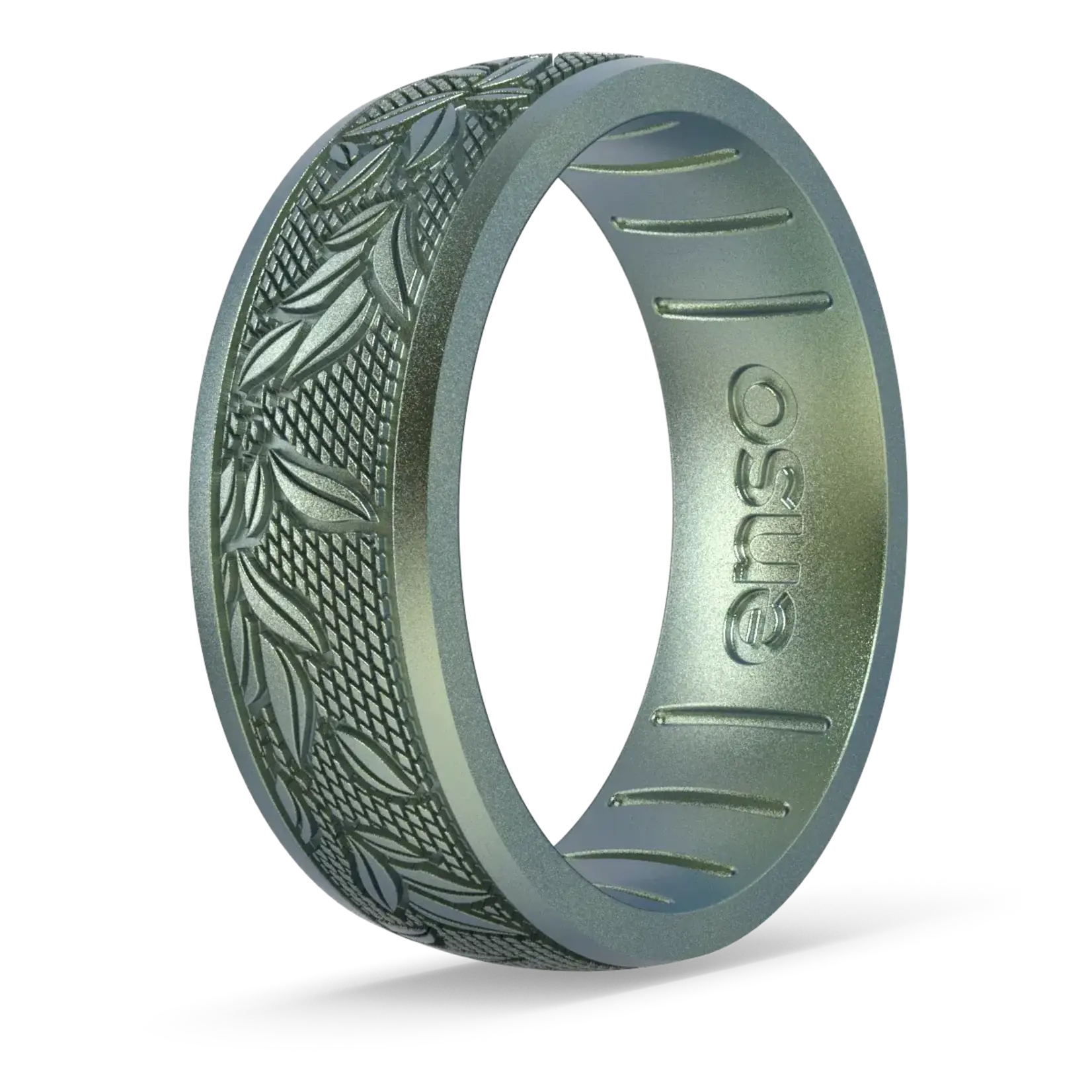 Enso Rings Etched Signature Silicone Ring - Laurel