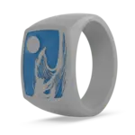 Enso Rings Grand Signet Silicone Ring - Tidal Surge
