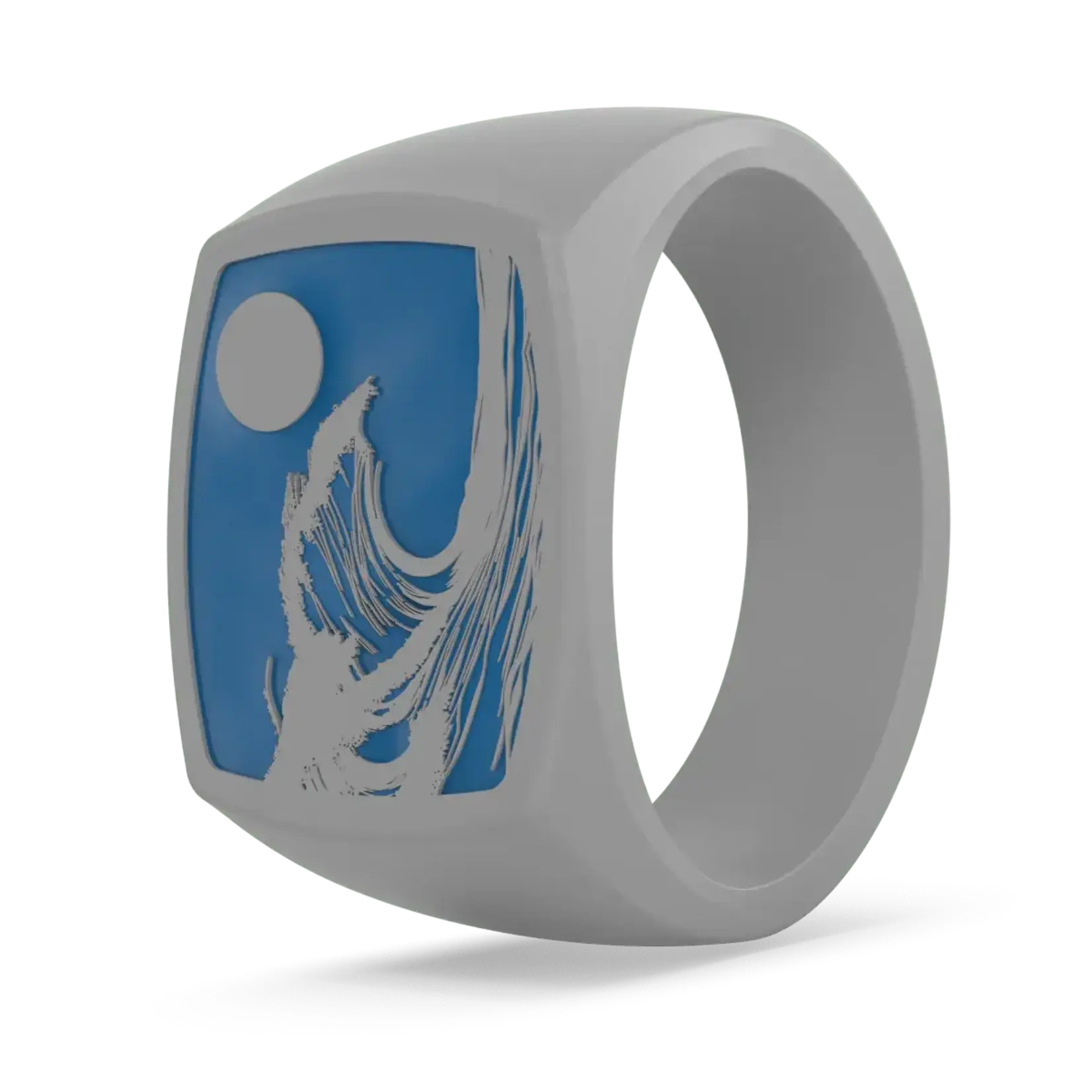 Enso Rings Grand Signet Silicone Ring - Tidal Surge