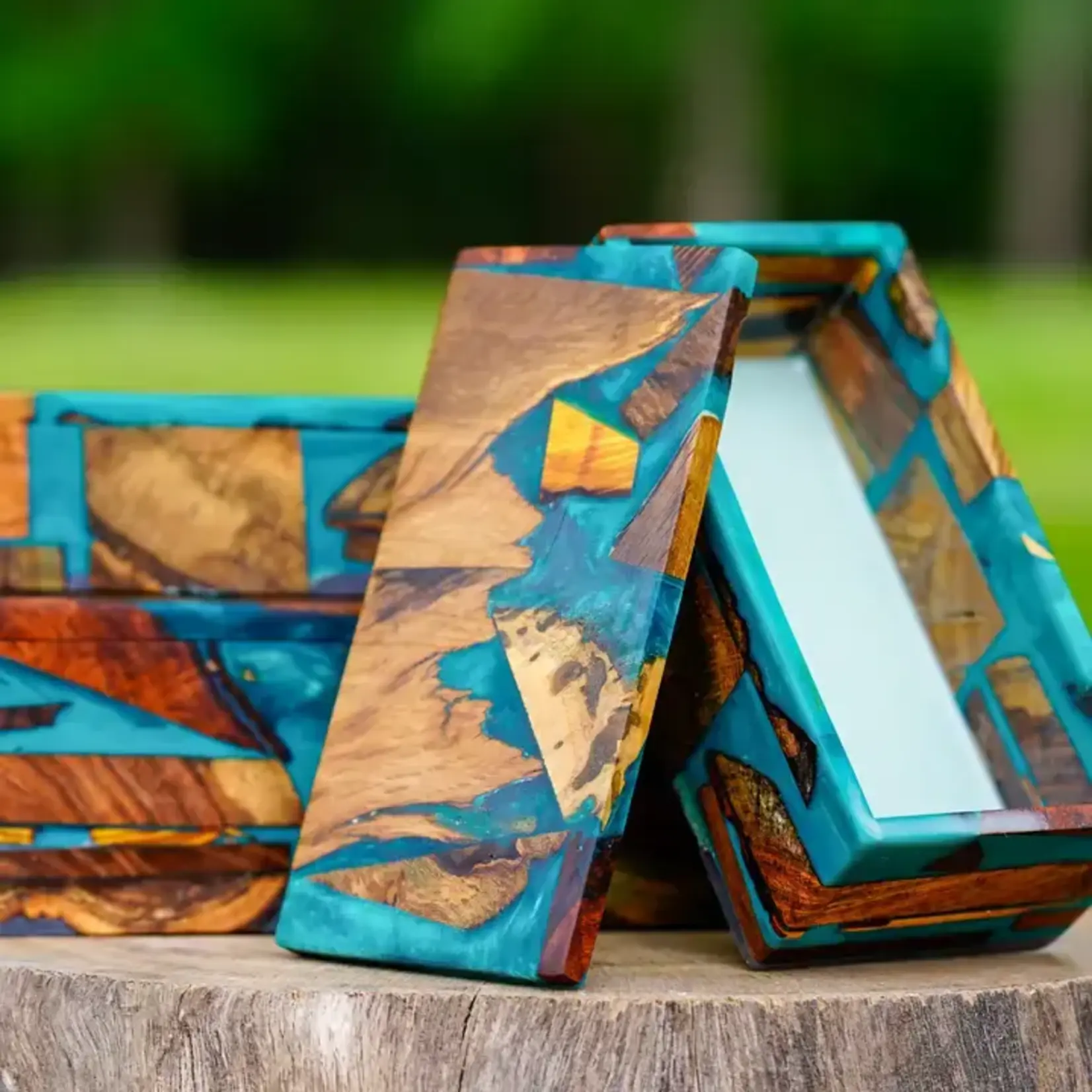 Meandering Creations Patchwork Trinket Box - Medium