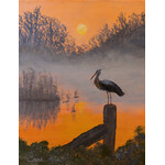 Catherine Hamill Art "Heron on Sunset Marsh" - Catherine Hamill