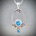 Modern Heirloom® Sterling Portal Relic Necklace w/ Blue Topaz