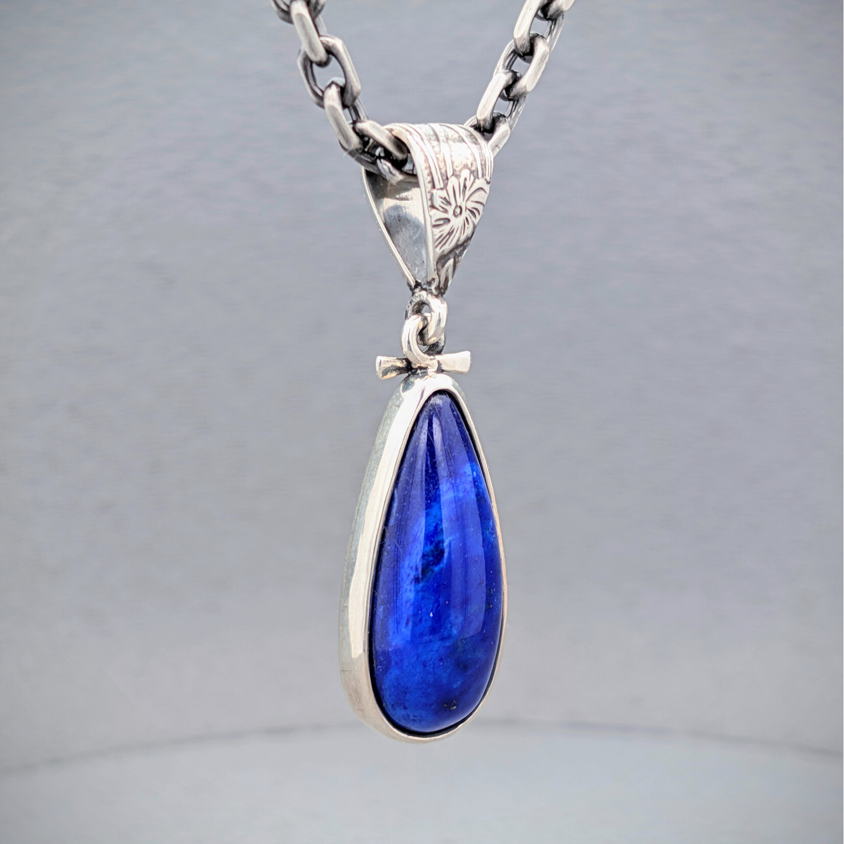 Modern Heirloom® Lapis Lazuli Relic Pendant on 18” Cable Diamond Cut