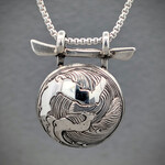 Modern Heirloom® Harmony Gate Pendant with Breaking Waves, Sterling Silver