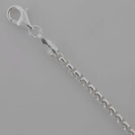 Rounded Box Chain, 2.6mm, 24", Sterling