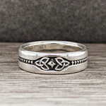Modern Heirloom® Silver Celtic Trefoil/Triskelion Band, 7mm, sz9