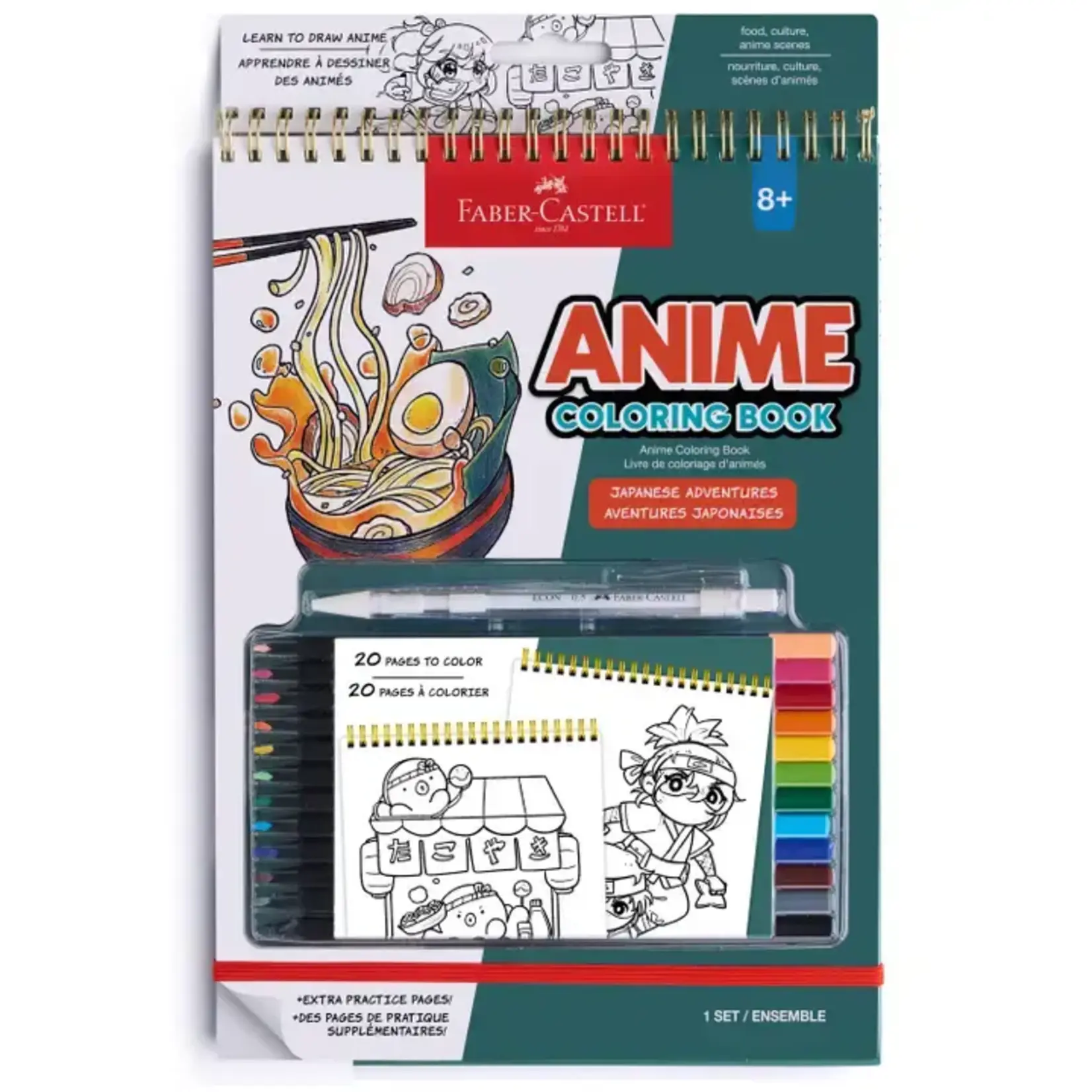Faber-Castell Anime Drawing - Japanese Adventures Edition Coloring Book