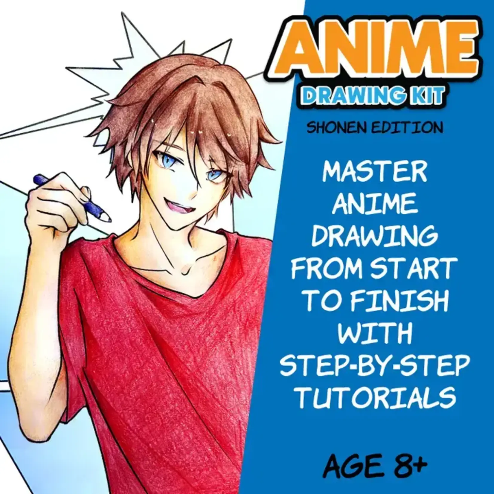 Faber-Castell Anime Drawing - Shonen Edition Drawing Instruction Kit