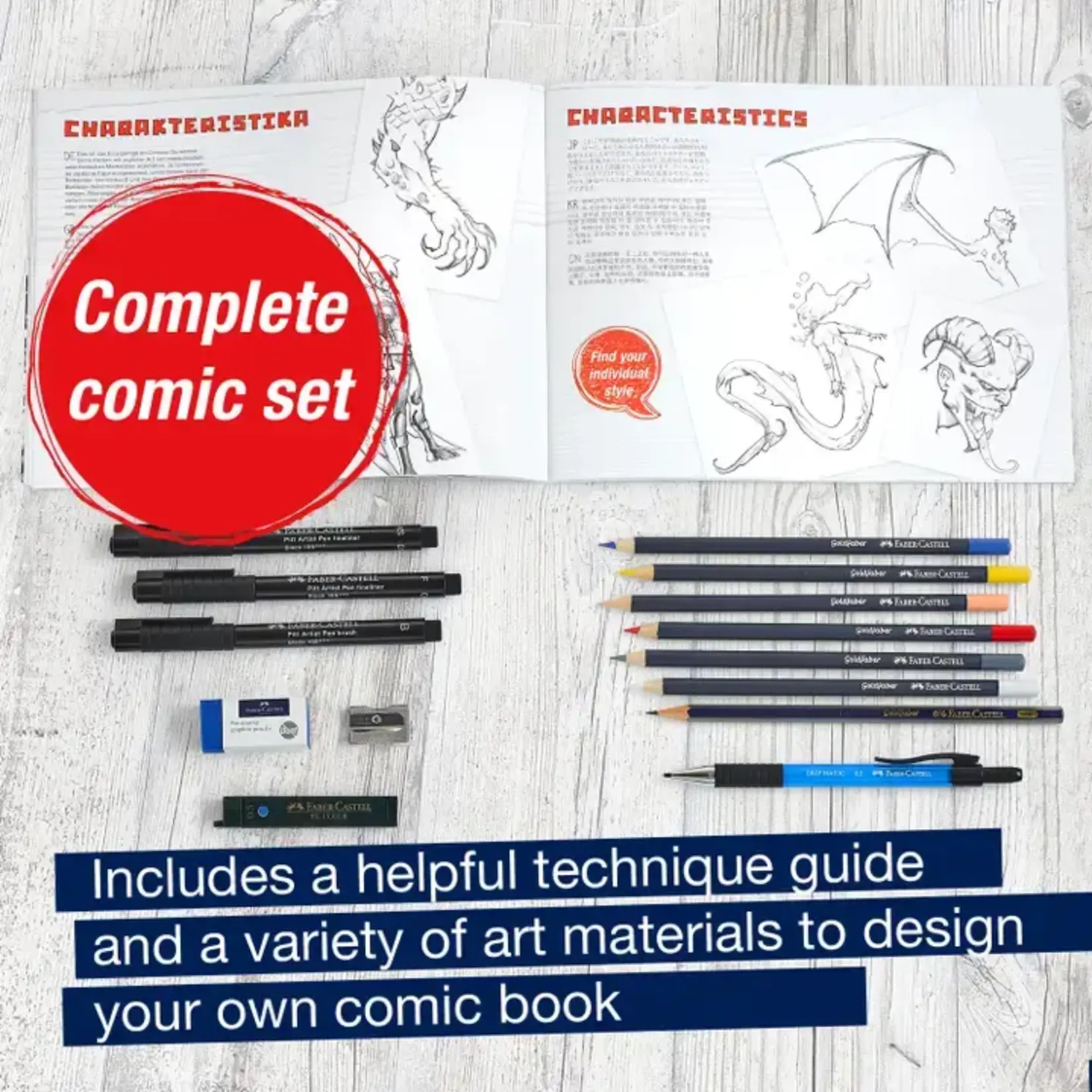 Faber-Castell Comic Illustration Set: Create Your Own Comics