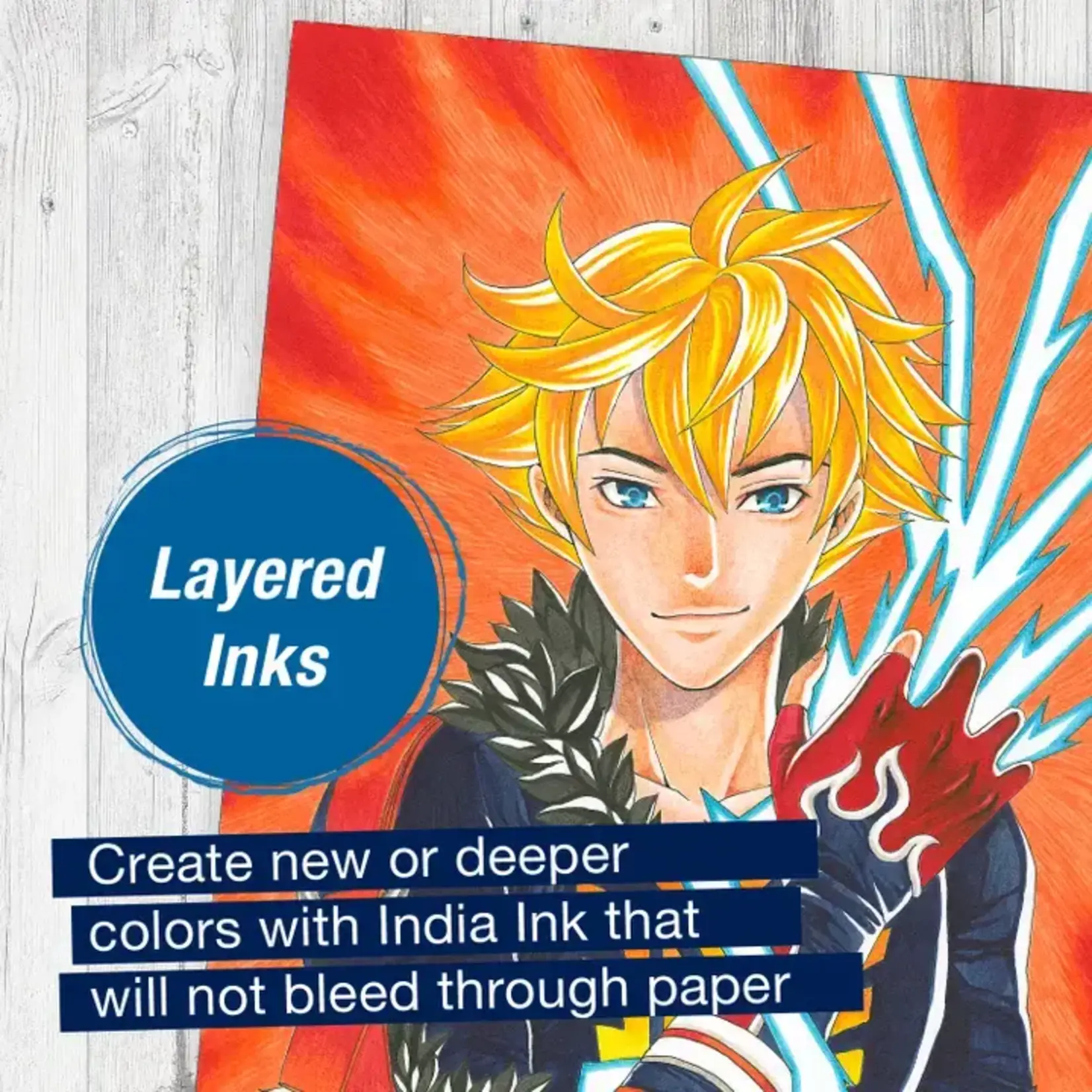 Faber-Castell Pitt Artist Pen, Manga Shonen Set - Wallet of 6